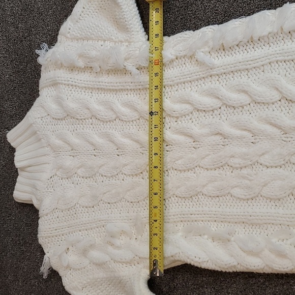 NWOT Farm Rio White Midi Sweater Dress sz M - Picture 6 of 12